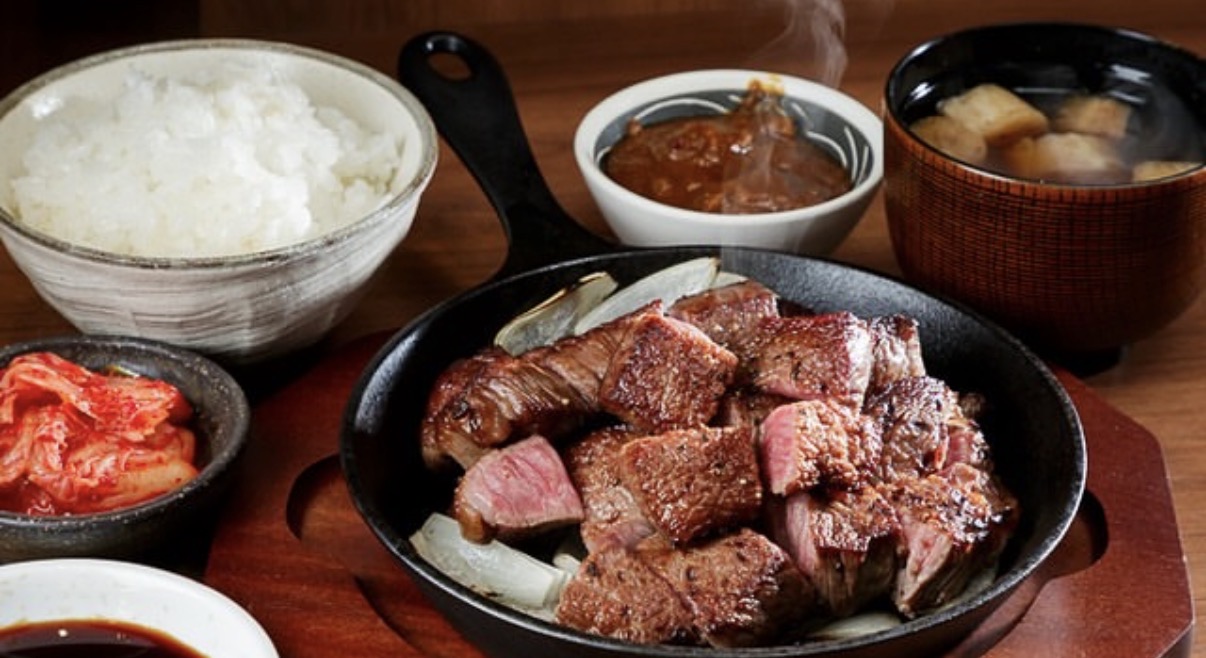 和牛ステーキ しばらく 心斎橋店のステーキ定食
